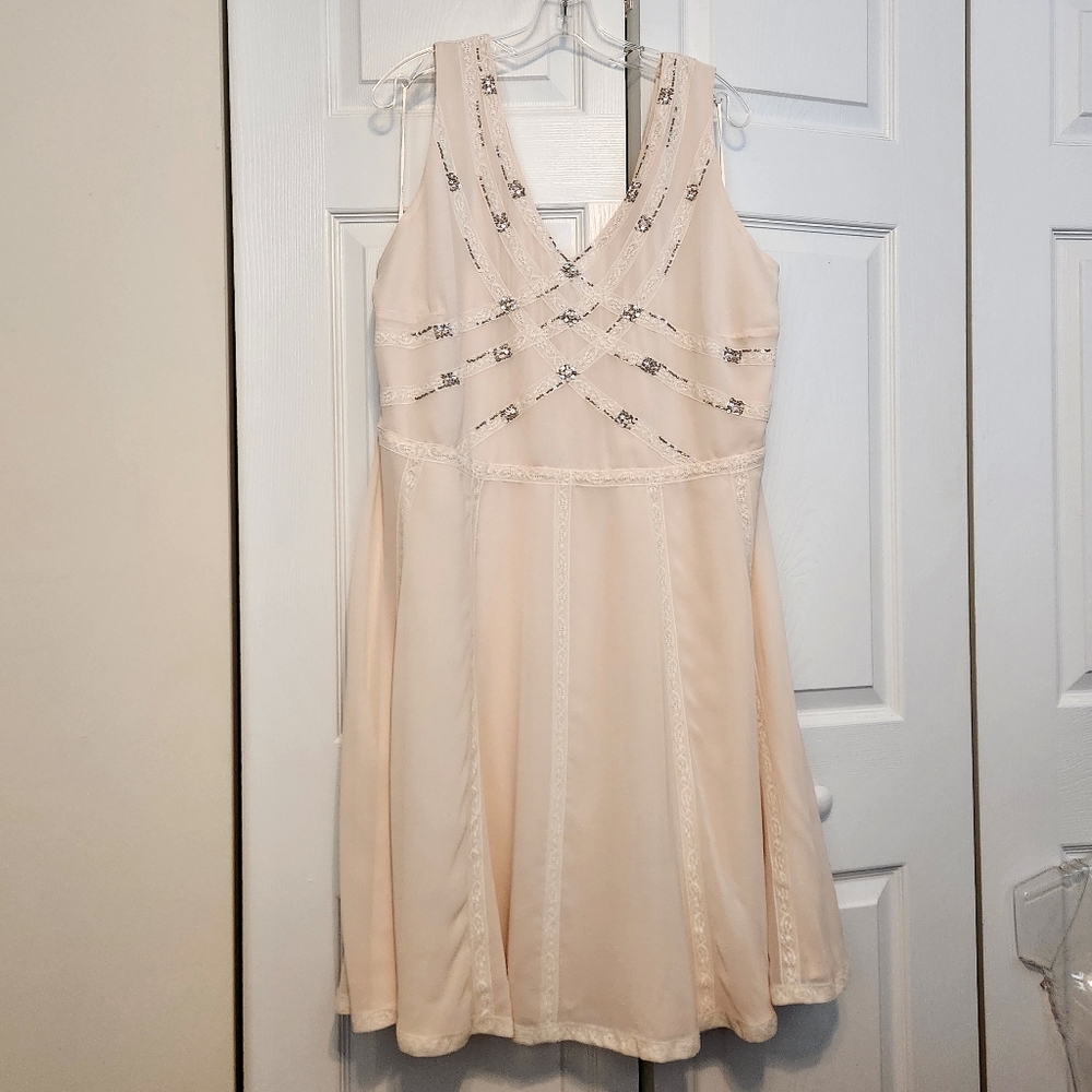 ModCloth Geode Rosewater Compelling Chemistry A-Line Dress 3X 24/26 EUC - Picture 5 of 15
